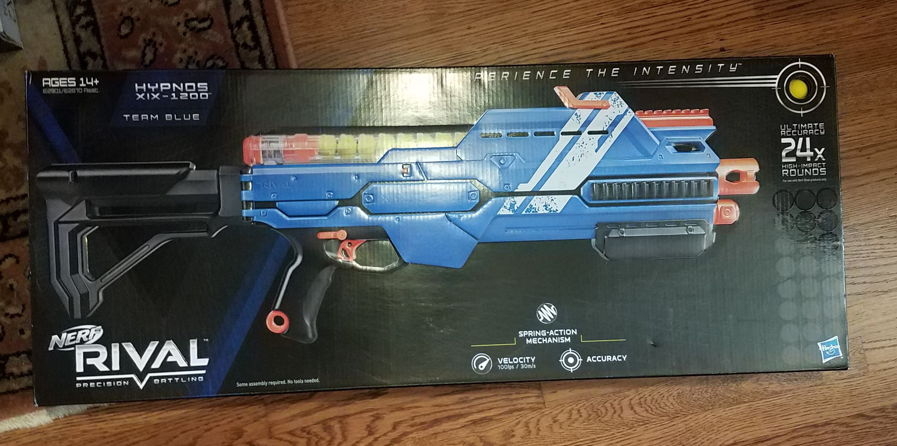 New Nerf Rival Hypnos XIX-1200 Team Blue Nerf Toy Gun - I have 3 available, price is for ONE