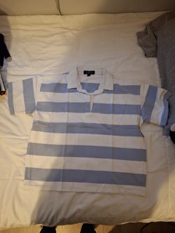 Fresh Blue White Striped Top