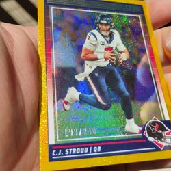 Rare Cj Stroud 199/240 gold football card