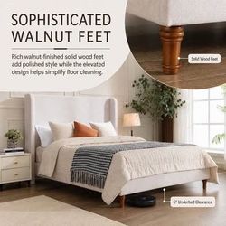 New Ivory Colored King Size Bed Frame (See pics)