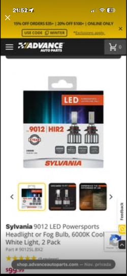 Sylvania 9012 LED Powersports Headlight