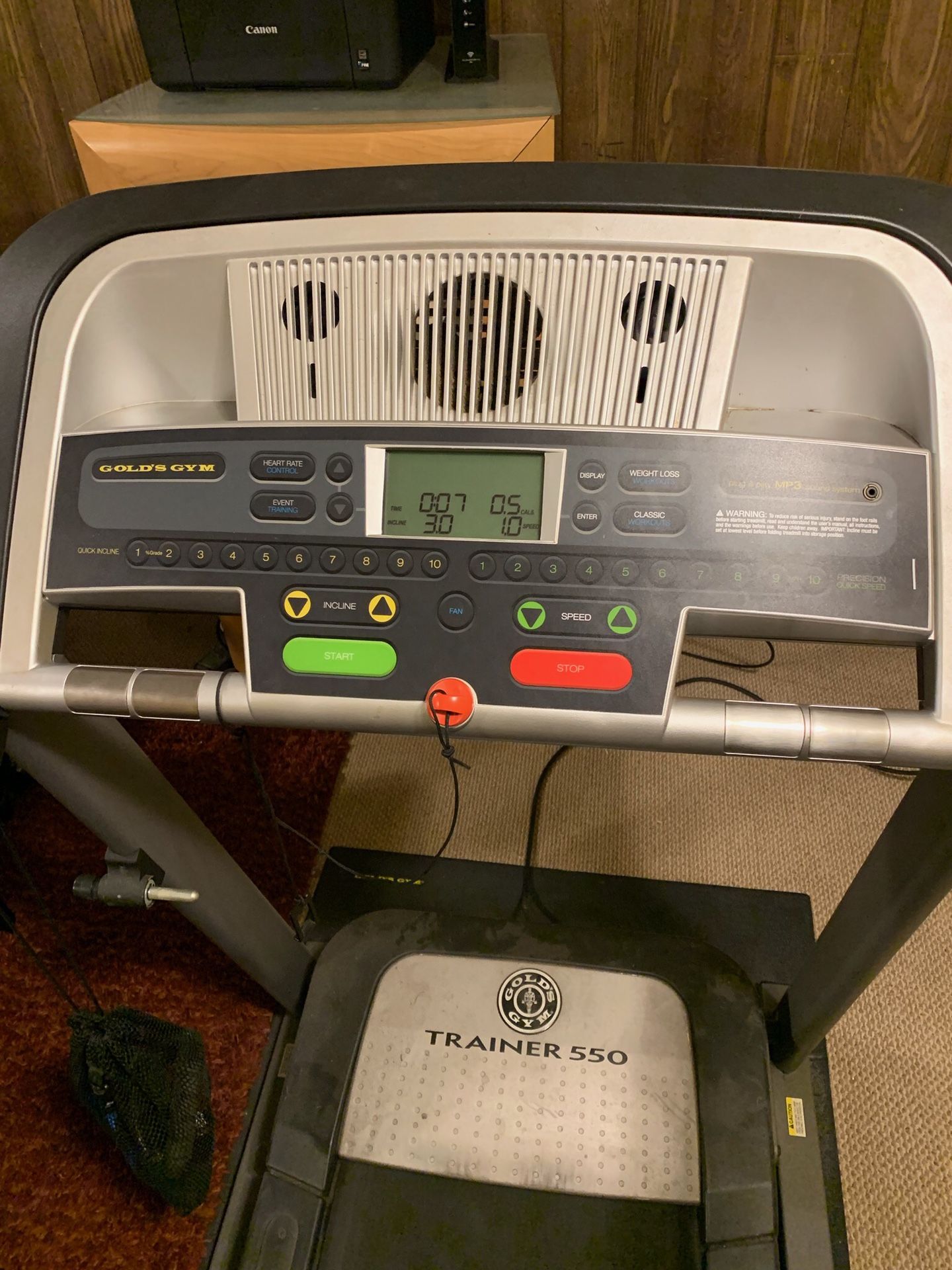 Golds Gym trainer treadmill 550!! Barely used