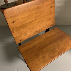 Single Seat Antique School Desk