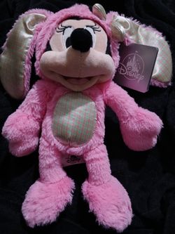 Disney Minnie Mouse Pink Bunny suit Happy Easter 2020