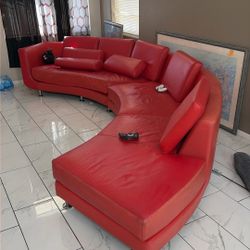 Real  Leather Couch 