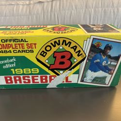 1989 Bowman Baseball Cards - Complete Set