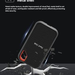 Portable Solid State Drive Mobile SSD E60 USB 3.1 HD 128TB High-speed Mobile Solid External Hard Storage Devices Disks for PS5 PC/ Mac Laptop