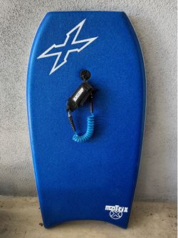 Matrix Bodyboard/Boogie Board Excellent Condition Blue White with Strap