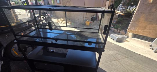 Large Glass Reptile Terrarium with Stand