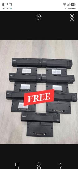 Free dell docking stations and power adapter