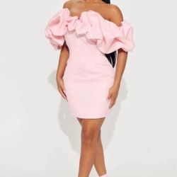 Fashion nova Blush pink Dress / Vestido rosa 