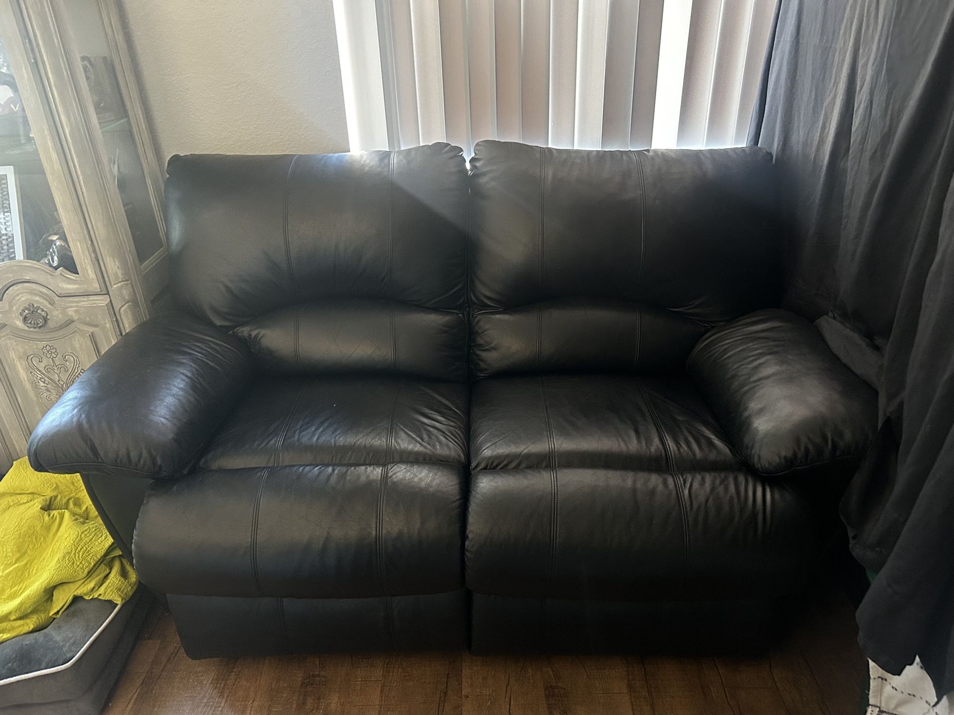 Black Leather Couch