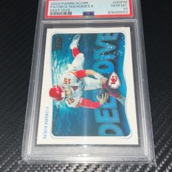 2020 Panini Score Patrick Mahomes ll Deep Dive #DD-PM PSA Gem Mint 10