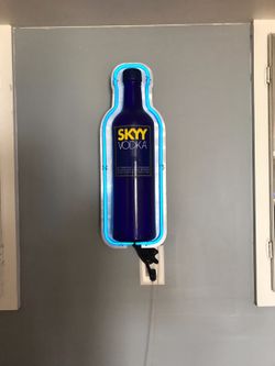 Sky vodka neon bar sign
