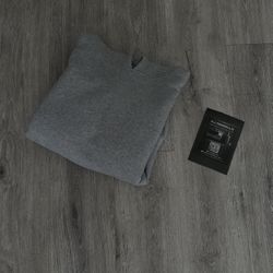 GREY BLANK HOODIE