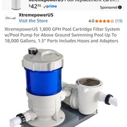 Pool Pump & Filter $110