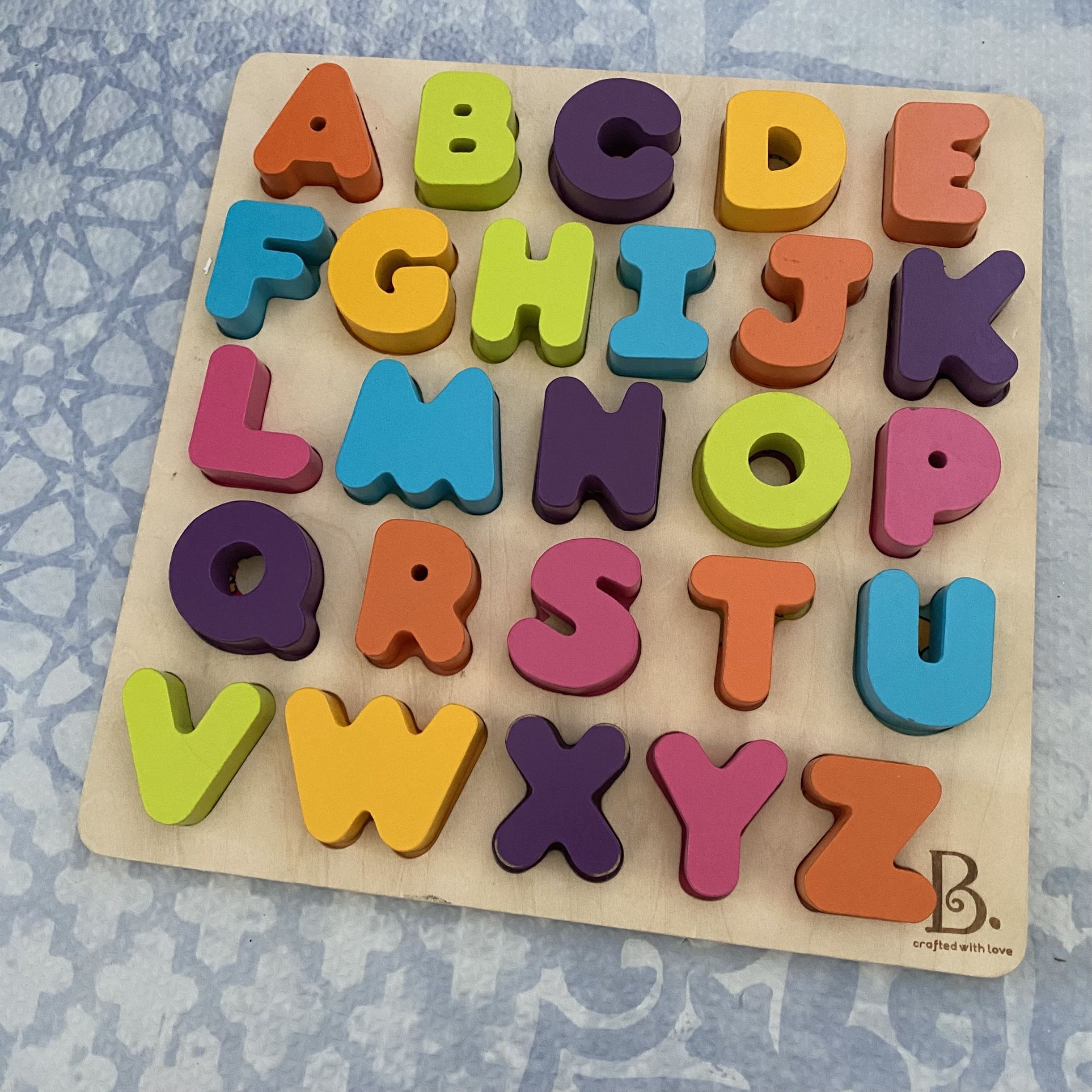 Box Of Wooden Toys, 5 Items