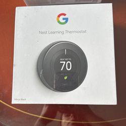 Google - Nest Learning Smart Wifi Thermostat - Mirror Black
