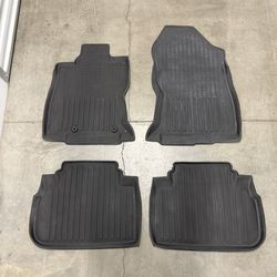 SUBARU FORESTER FLOOR MAT SET, FRONT, REAR, ALL WEATHER, J501SSJ030, OEM, 19-24