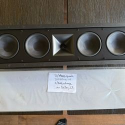 Klipsch THX-504-L In-Wall Center — Brackets + Grille