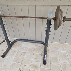 Bench Press/Squat Rack Combo – Good Condition!