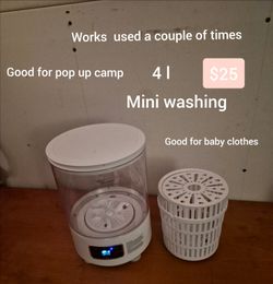 Mini washing machine works