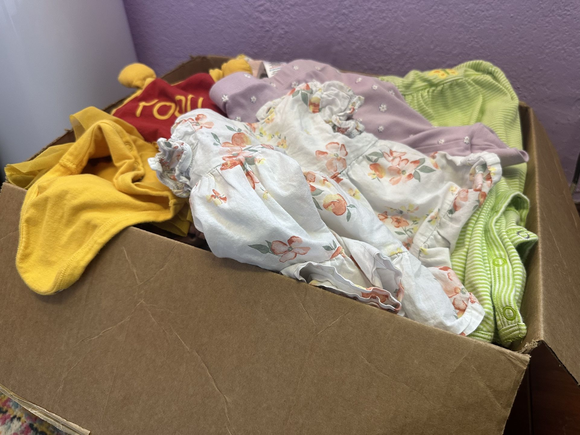 Box Of Baby Clothes
