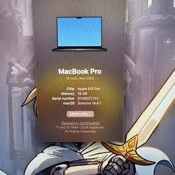 16in M3 MacBook Pro 
