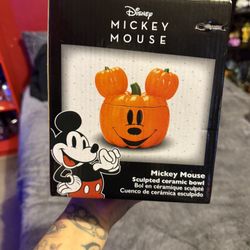 Halloween Mickey Mouse Pumpkin Candy Jar