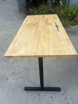 Butcher Block Computer Tables  Or Table  