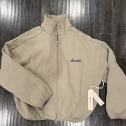 NEW Fear of God Essentials modern fleece track abbey stone size S $150