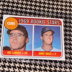 1969 Rookie Stars Vic Larose Gary Ross Baseball Cards 