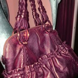 Bronze Leather Purse B Makowsky 