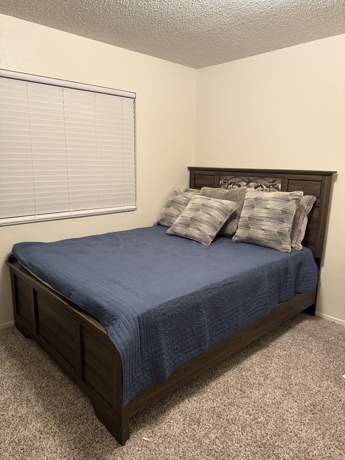 Queen Frame & Mattress For Sale