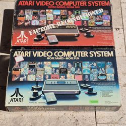 Atari 2600 Empty Video Game Console Boxes Lot