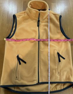 Fleece Vest - Soft Orange Color Size Small