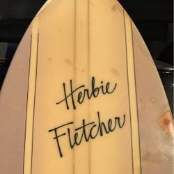7'10" Herbie Fletcher Vintage Single Fin Surfboard