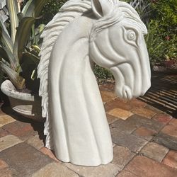 Asian Marble Horse Bust