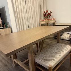 Long dining table