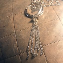 Bell Tassel Necklace. Chain 32”long.