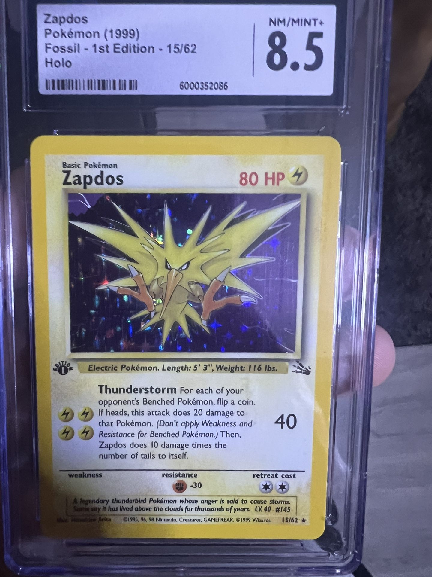 1ST EDITION ZAPADOS 8.5 CGC