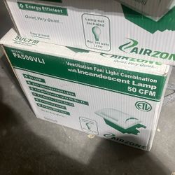 Ventilation Fan With Incandescent Light