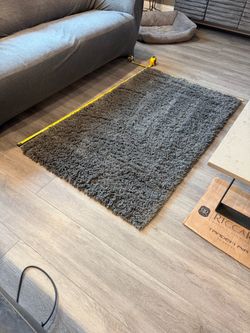 Dark Grey Shag Rug