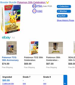 Pokémon 30th celebration booster bundles