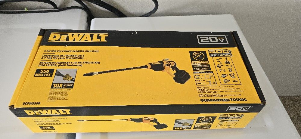DEWALT DCPW550BR 20V MAX 550 PSI Power Cleaner (Tool Only) 