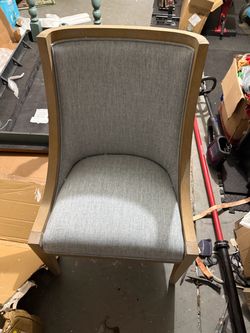 Brand new out the box Martha Stewart Upholstered Chair with Wood Frame