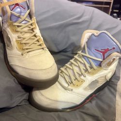 Off-White x Air Jordan 5 SP 'Sail'