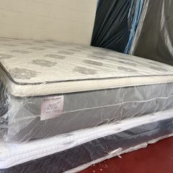 Mattress Pillow Top 14” Inches Thick Starting At $220 Twin Size. New From Factory Available: Full, Queen, King And Cali-King Same Day Delivery