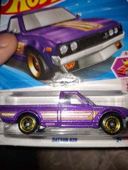 Hot Wheels Datsun 620 Purple Die-Cast