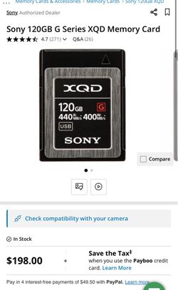 Sony QXD Memory Card 120GB